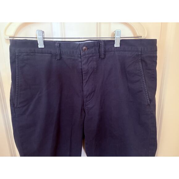 Men's Polo Ralph Lauren Navy Blue Stretch Straight Leg Chino Pants 33 X 32 - Picture 3 of 5